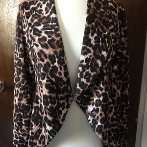 Leopard print blazer